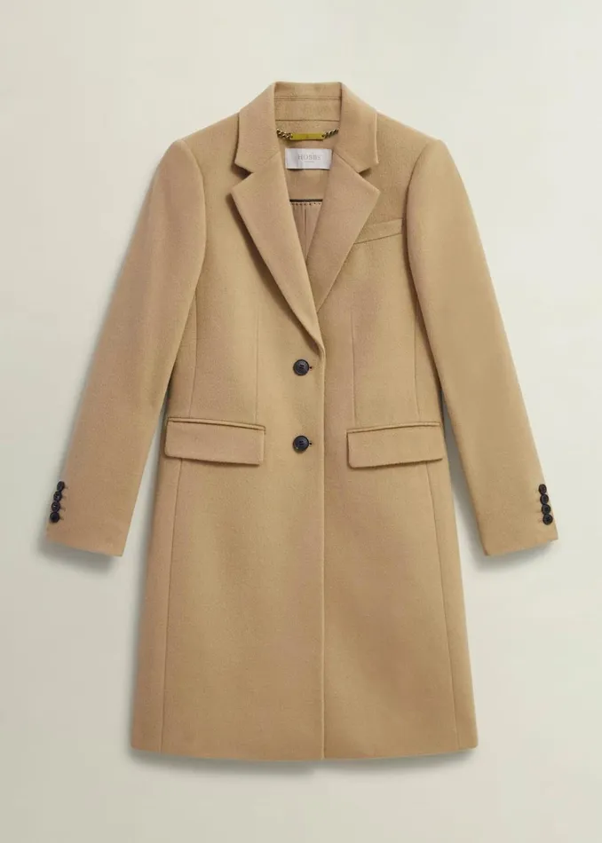Women Cavendish Wool Coat Hobbs Camel Hobbs Coats and Jackets