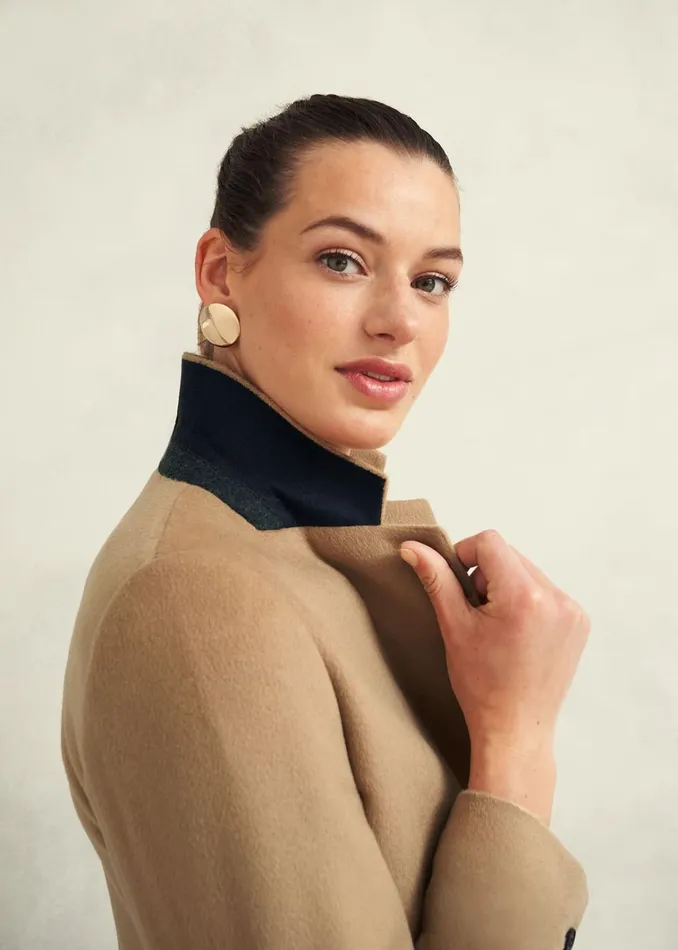 Women Cavendish Wool Coat Hobbs Camel Hobbs Coats and Jackets