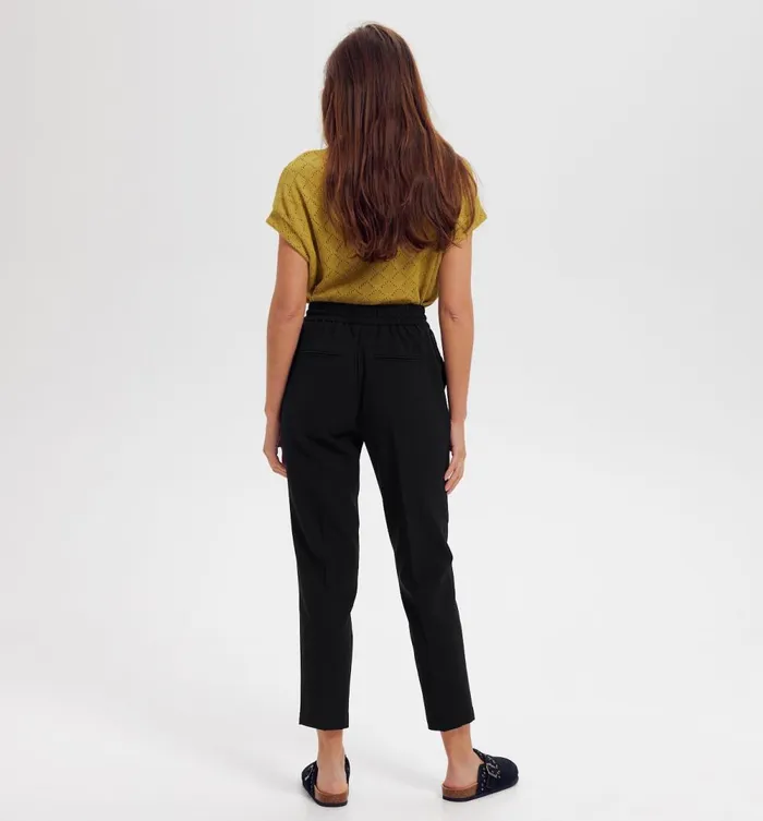 Women Checked Jogging Trousers 8211 Black Promod Trousers Women Checked Jogging Trousers 8211 Black Promod Trousers