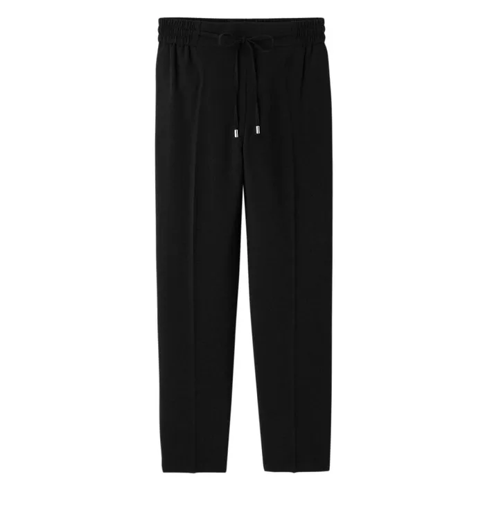 Women Checked Jogging Trousers 8211 Black Promod Trousers Women Checked Jogging Trousers 8211 Black Promod Trousers