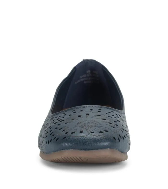 Women Chika Casual Flat Navy Blue Baretraps Flats and Loafers