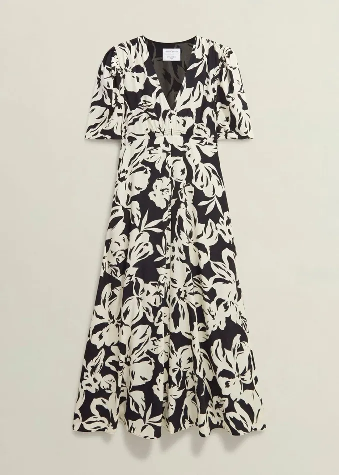 Women Chiltern Dress Black Cream Hobbs Dresses and Jumpsuits