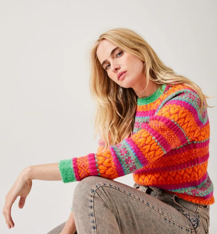 Women Christmas Jumper 8211 Multicolour Print Promod Jumpers And Cardigans Women Christmas Jumper 8211 Multicolour Print Promod Jumpers And Cardigans