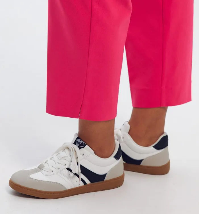 Women Cigarette Trousers 8211 Pink Promod Trousers Women Cigarette Trousers 8211 Pink Promod Trousers