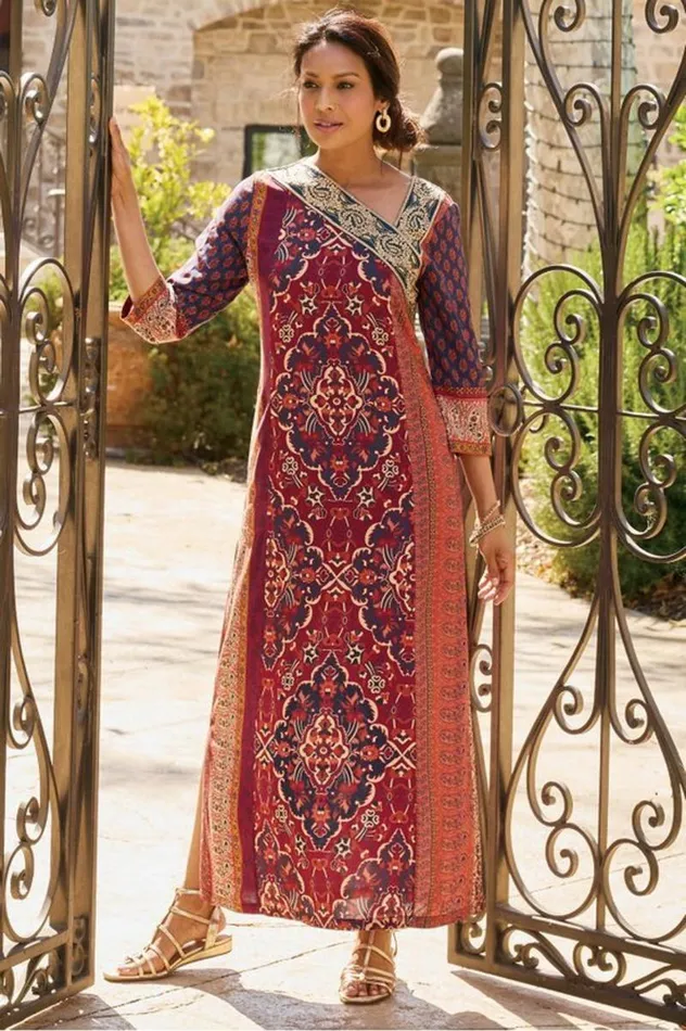 Women Cindra Maxi Dress Autumnal Patchwork Soft Surroundings Dresses Women Cindra Maxi Dress Autumnal Patchwork Soft Surroundings Dresses