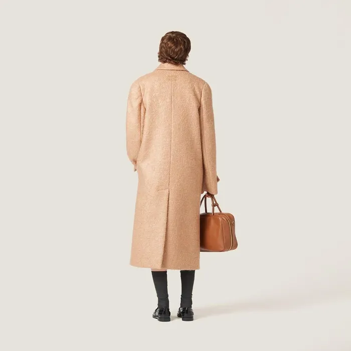 Women Coats And Jackets Miu Miu Padded Singlebreasted Tweed Coat Camel Brown Women Coats And Jackets Miu Miu Padded Singlebreasted Tweed Coat Camel Brown