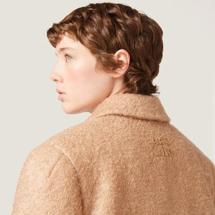 Women Coats And Jackets Miu Miu Padded Singlebreasted Tweed Coat Camel Brown Women Coats And Jackets Miu Miu Padded Singlebreasted Tweed Coat Camel Brown