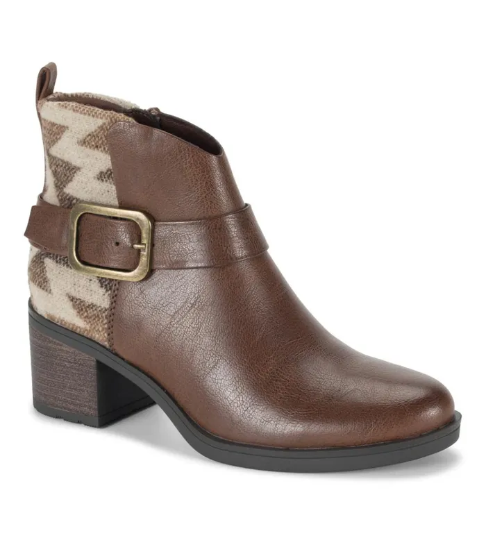 Women Colorado Block Heel Bootie Dark Brown Baretraps Booties