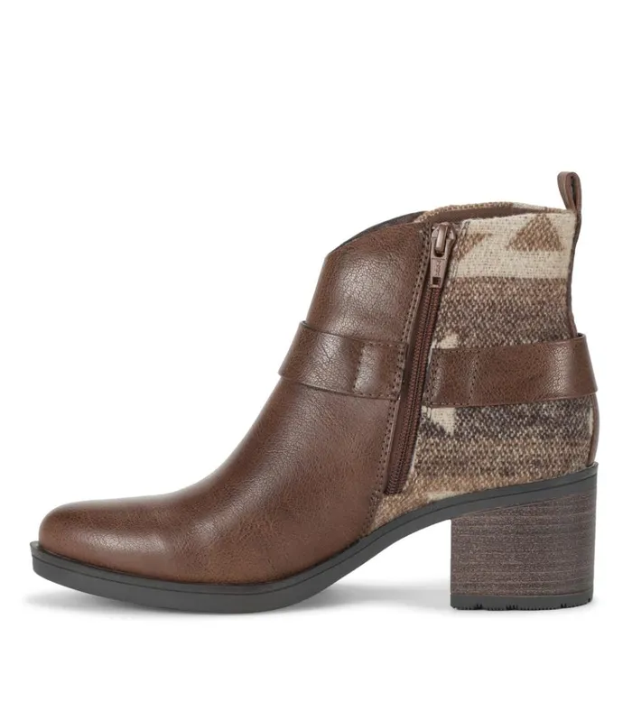 Women Colorado Block Heel Bootie Dark Brown Baretraps Booties