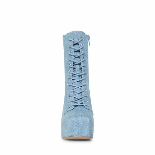 Women CONFIDENT DENIM FABRIC Denim Fabric Steve Madden Boots and Booties Women CONFIDENT DENIM FABRIC Denim Fabric Steve Madden Boots and Booties