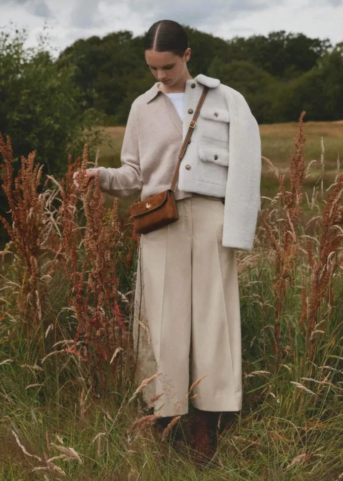 Women Cord Culotte Winter White MEEM