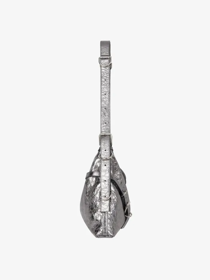 Women Crossbody Bags Givenchy Medium Voyou Bag In Laminated Leather Silvery Grey Women Crossbody Bags Givenchy Medium Voyou Bag In Laminated Leather Silvery Grey