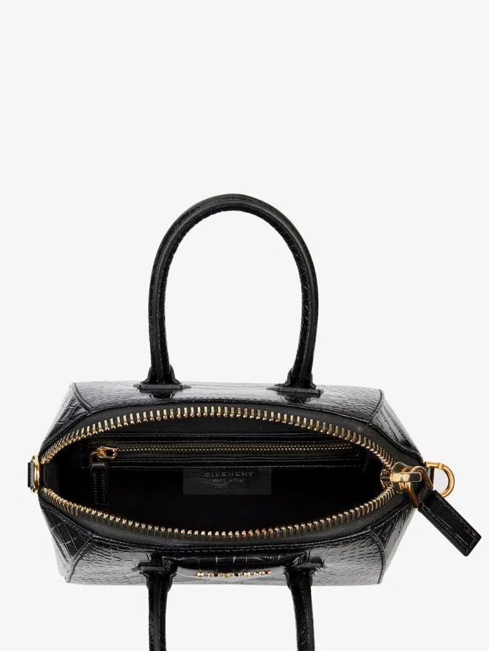Women Crossbody Bags Givenchy Mini Antigona Bag In Crocodile Effect Leather Black Women Crossbody Bags Givenchy Mini Antigona Bag In Crocodile Effect Leather Black