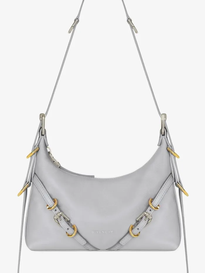 Women Crossbody Bags Givenchy Mini Voyou Bag In Leather Light Grey Women Crossbody Bags Givenchy Mini Voyou Bag In Leather Light Grey