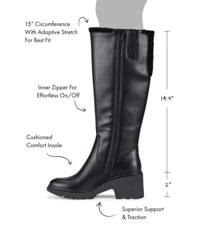 Women Dalary Tall Boot Black Baretraps Knee High Boots