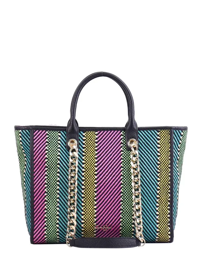 Women Dani Tote In Multi Color Straw Jessica Simpson Crossbody