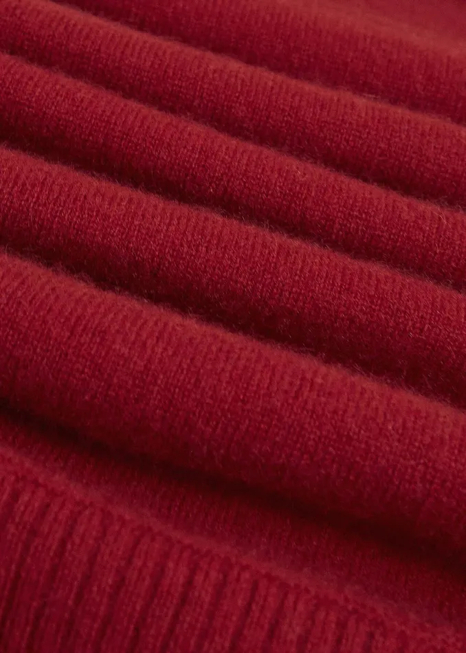 Women Delora Cashmere Roll Neck Jumper Pomegranate Red Hobbs Jumpers and Cardigans