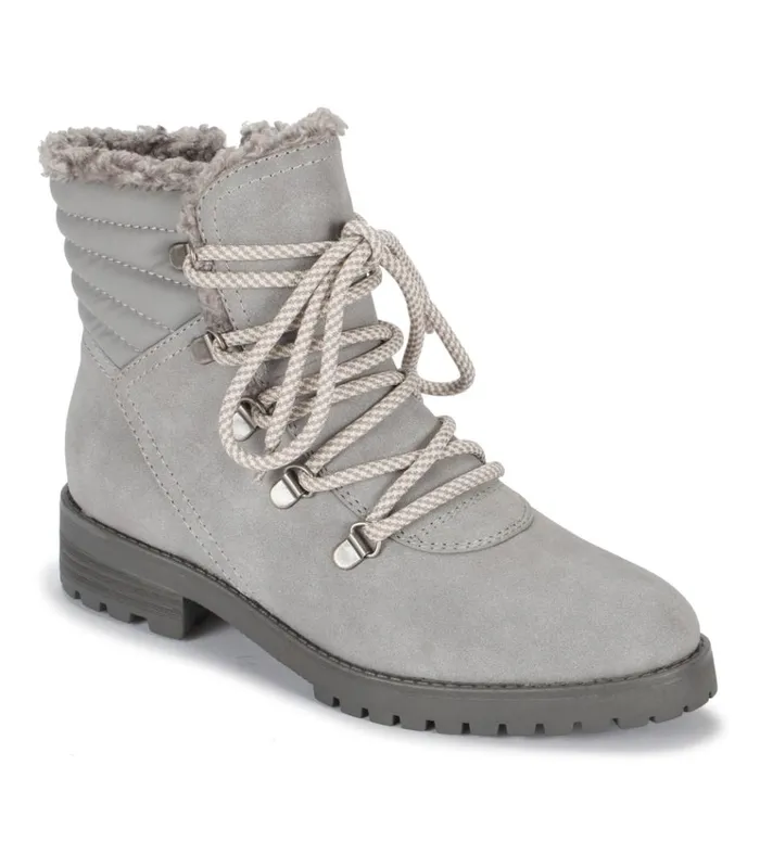 Women Dennison Lace Up Boot Grey Baretraps Booties