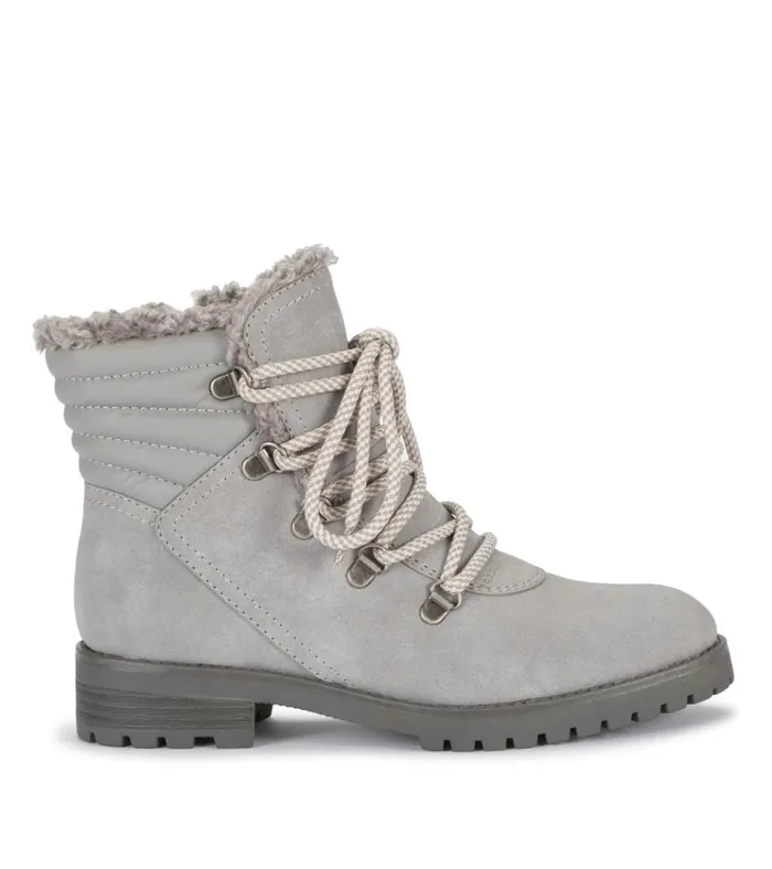 Women Dennison Lace Up Boot Grey Baretraps Booties
