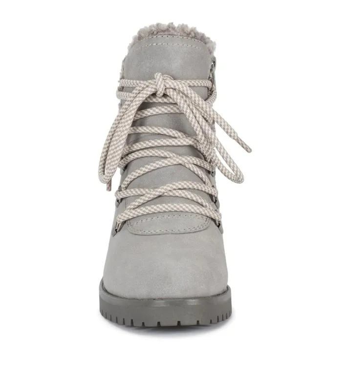 Women Dennison Lace Up Boot Grey Baretraps Booties