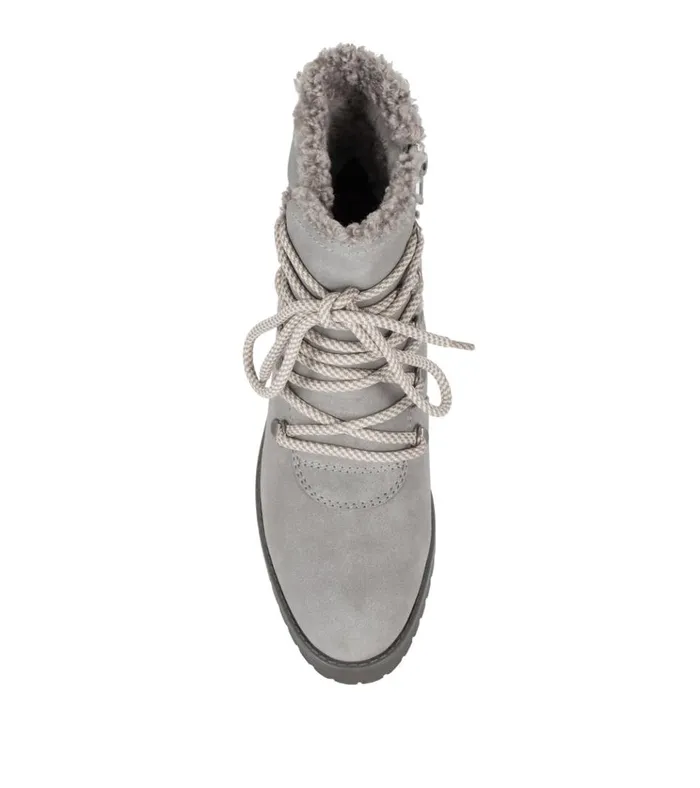 Women Dennison Lace Up Boot Grey Baretraps Booties