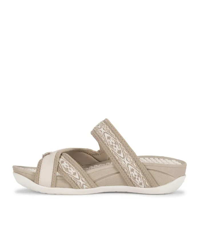 Women Deserae Slide Sandal Taupe Baretraps Slides and Slip On Sandals