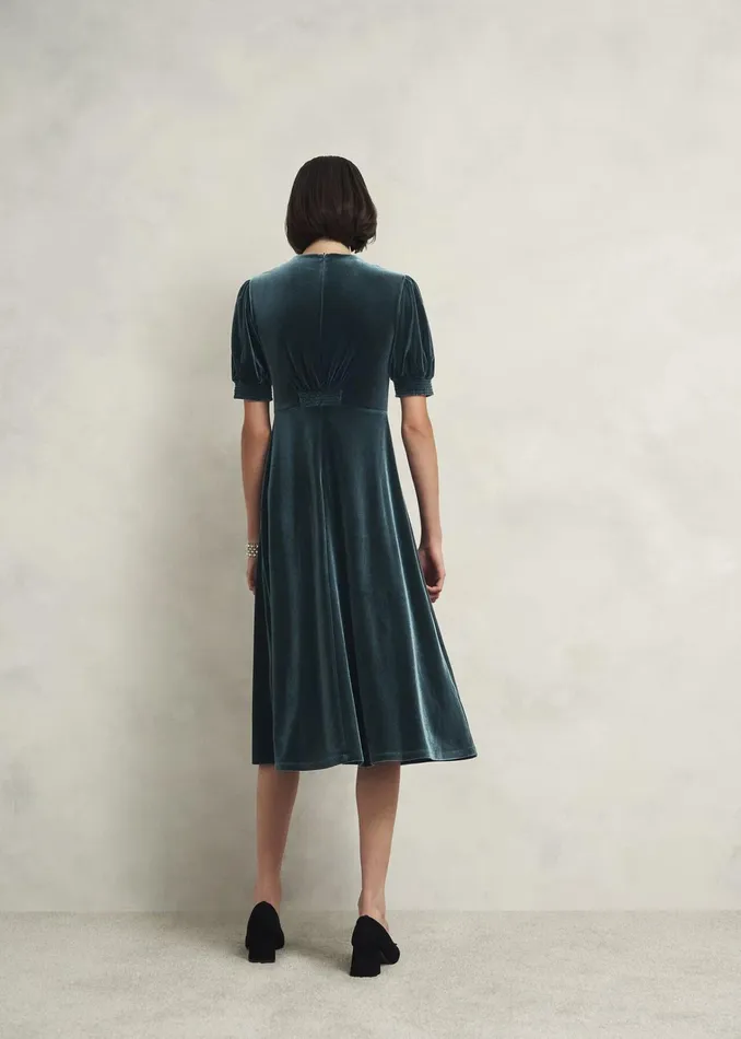 Women Dormer Velvet Dress Evergreen Hobbs Dresses and Jumpsuits