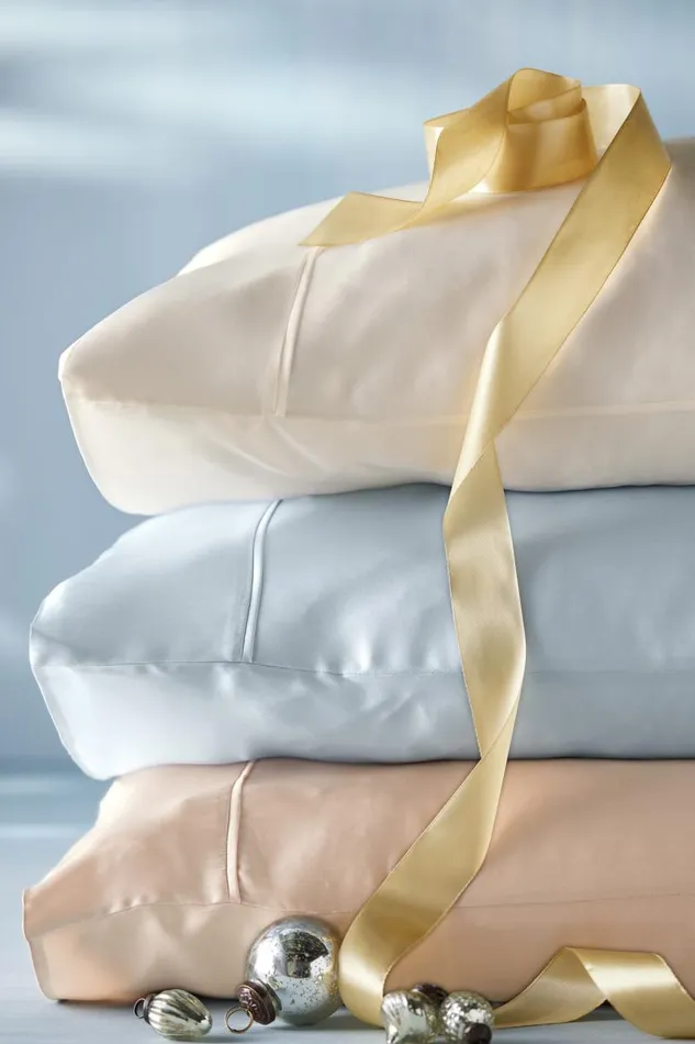 Women Dreamy Silk Pillowcase White Soft Surroundings Bedding Women Dreamy Silk Pillowcase White Soft Surroundings Bedding