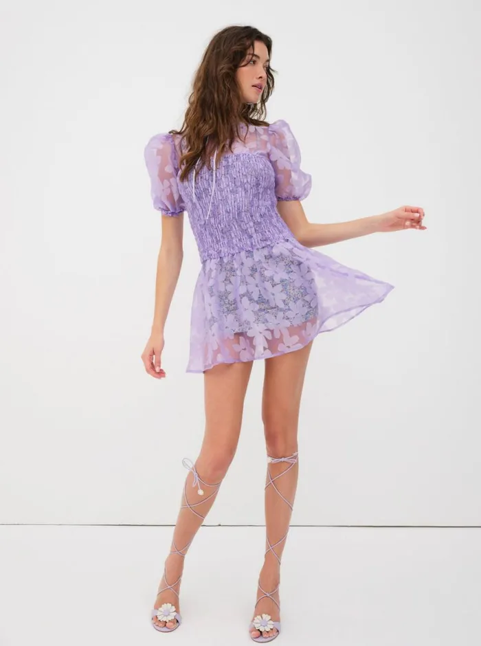 Women Dresses For Love and Lemons Ariandre Mini Dress Purple Women Dresses For Love and Lemons Ariandre Mini Dress Purple