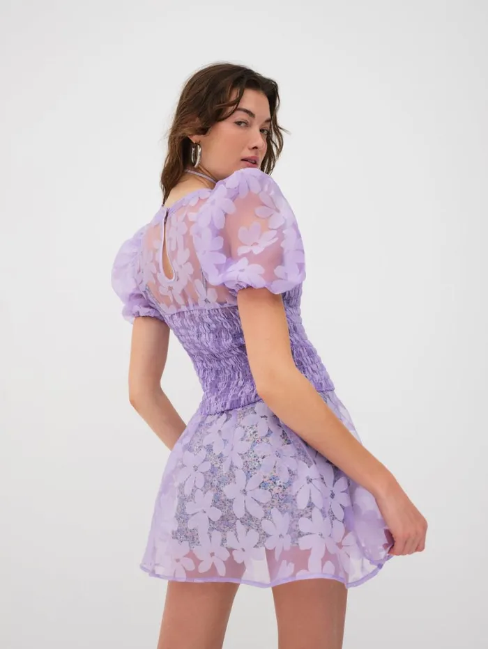 Women Dresses For Love and Lemons Ariandre Mini Dress Purple Women Dresses For Love and Lemons Ariandre Mini Dress Purple