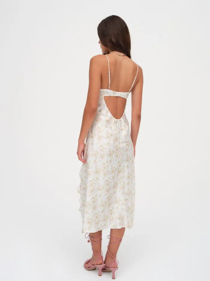 Women Dresses For Love and Lemons Chania Midi Dress White Women Dresses For Love and Lemons Chania Midi Dress White