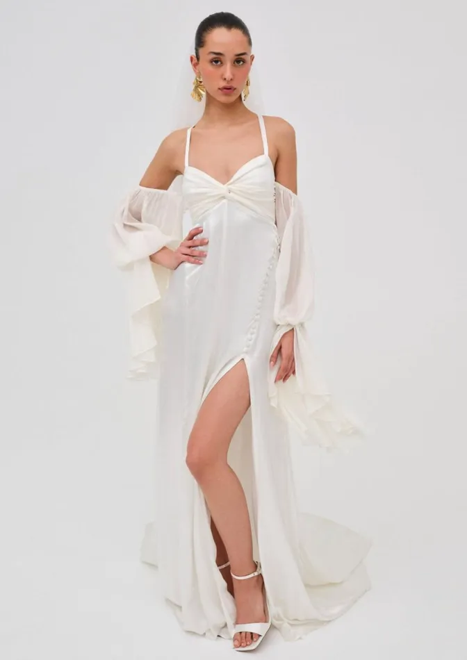 Women Dresses For Love and Lemons Esme Bridal Gown White