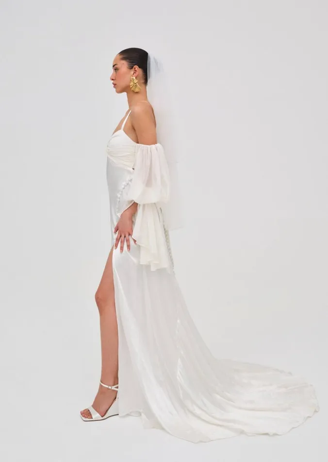 Women Dresses For Love and Lemons Esme Bridal Gown White Women Dresses For Love and Lemons Esme Bridal Gown White