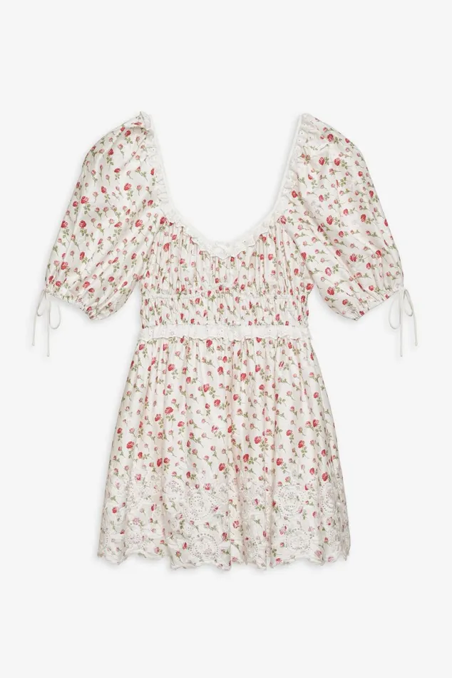Women Dresses For Love and Lemons Jackson Mini Dress White Women Dresses For Love and Lemons Jackson Mini Dress White