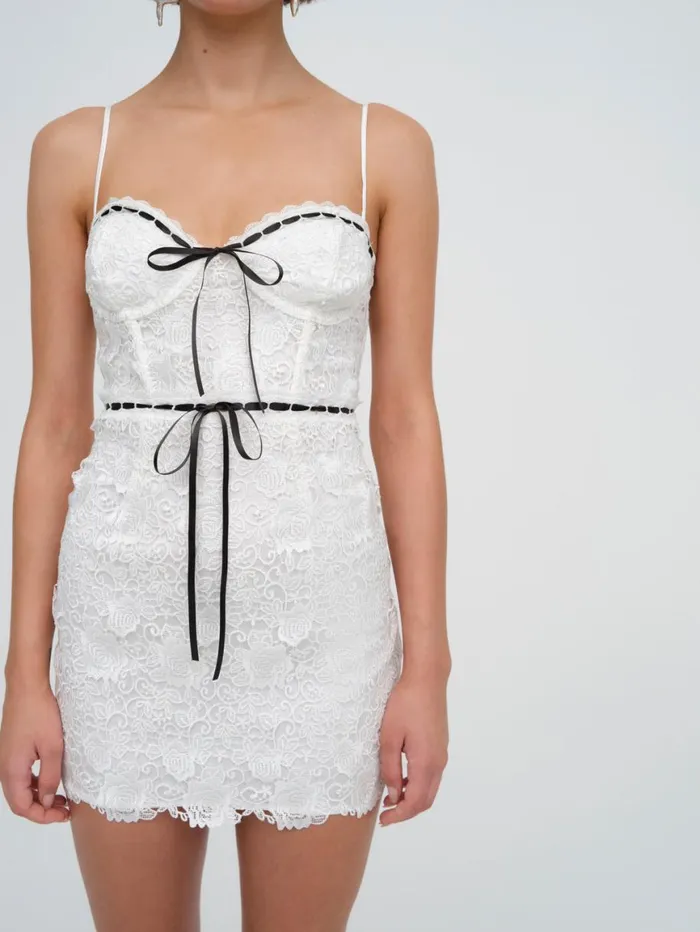 Women Dresses For Love and Lemons Josette Mini Dress White