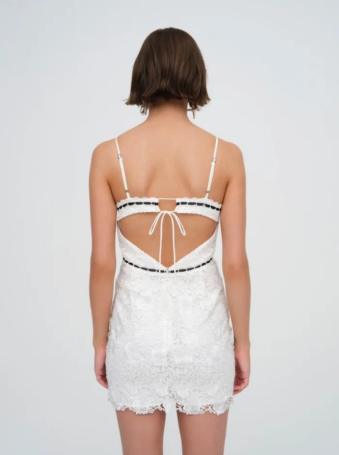 Women Dresses For Love and Lemons Josette Mini Dress White Women Dresses For Love and Lemons Josette Mini Dress White