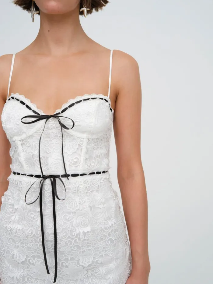 Women Dresses For Love and Lemons Josette Mini Dress White Women Dresses For Love and Lemons Josette Mini Dress White