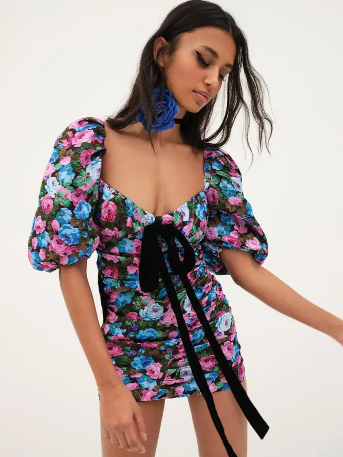 Women Dresses For Love and Lemons Marley Mini Dress Blue