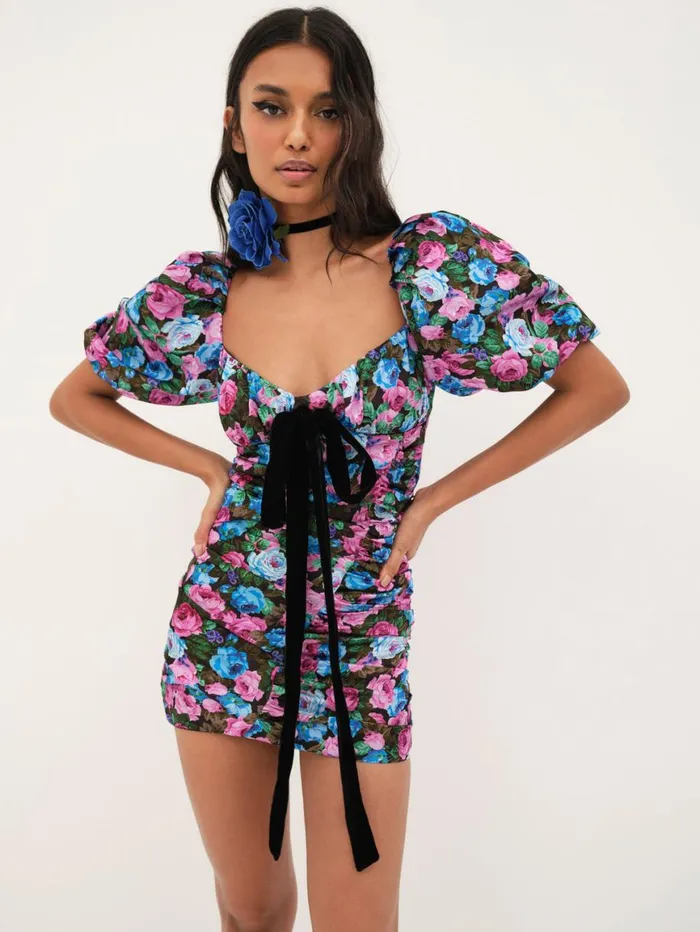 Women Dresses For Love and Lemons Marley Mini Dress Blue Women Dresses For Love and Lemons Marley Mini Dress Blue