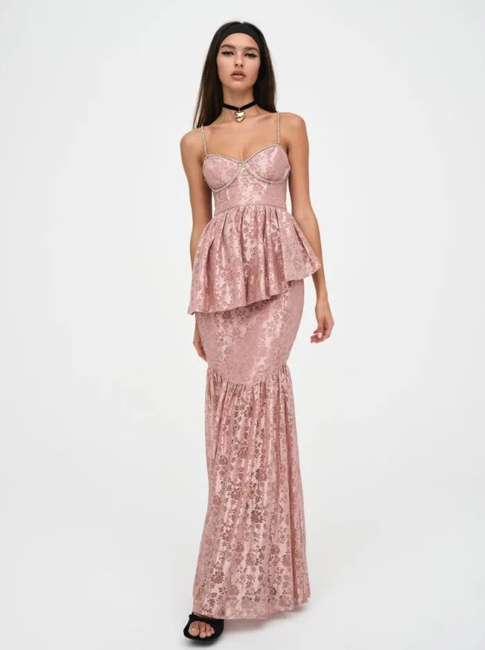 Women Dresses For Love and Lemons Shai Maxi Dress Pink Women Dresses For Love and Lemons Shai Maxi Dress Pink