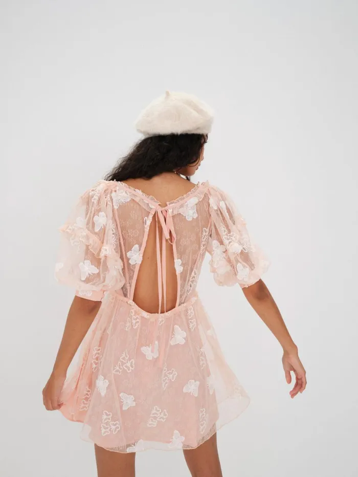 Women Dresses For Love and Lemons Shari Mini Dress Orange Women Dresses For Love and Lemons Shari Mini Dress Orange