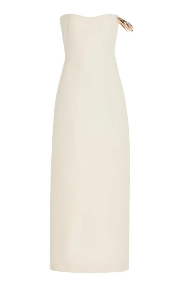 Women Dresses Gabriela Hearst Anica Dress In Ivory Wool Silk Cady