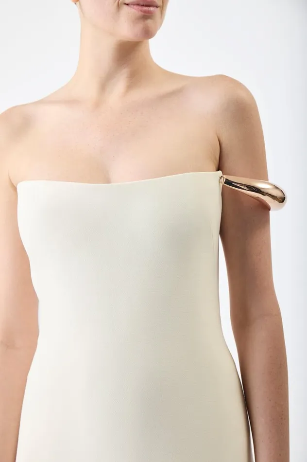Women Dresses Gabriela Hearst Anica Dress In Ivory Wool Silk Cady