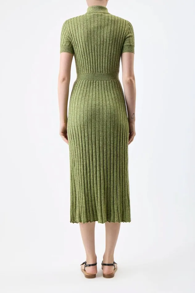 Women Dresses Gabriela Hearst Avant Knit Dress In Green Multi Cashmere Silk