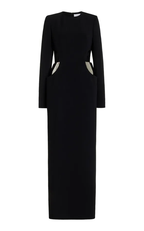 Women Dresses Gabriela Hearst Lotta Dress In Black Silk Wool Cady