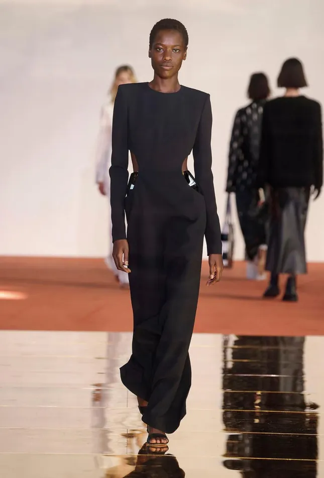 Women Dresses Gabriela Hearst Lotta Dress In Black Silk Wool Cady