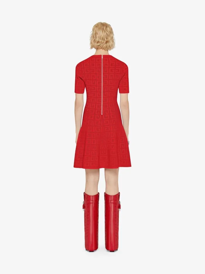Women Dresses Givenchy Dress In 4G Jacquard Red