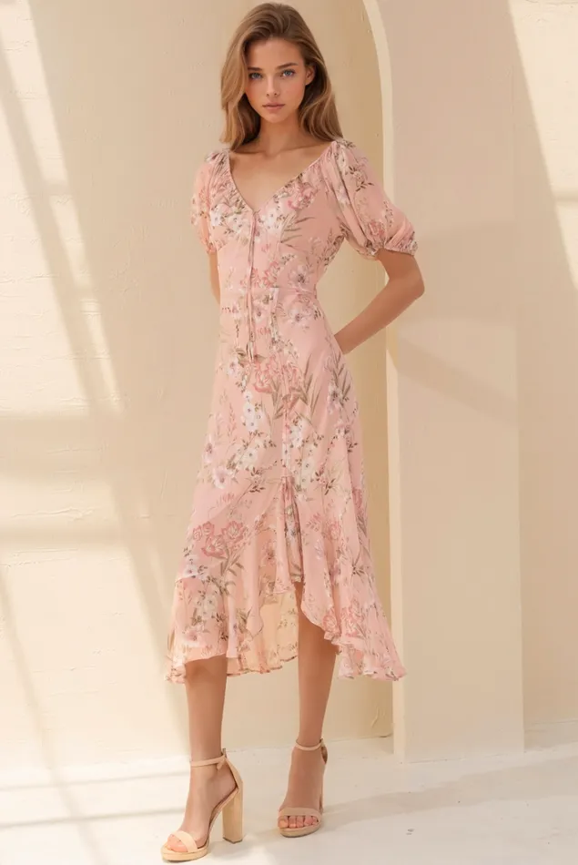 Women Dresses YUMI KIM Bellen Brocade Dress Party Cocktail Dress Amalfi Blush