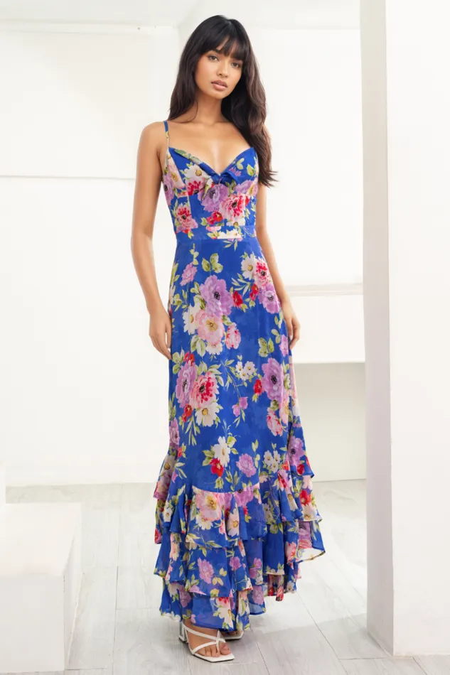 Women Dresses YUMI KIM CARMELA MAXI DRESS Miami Magic Royal