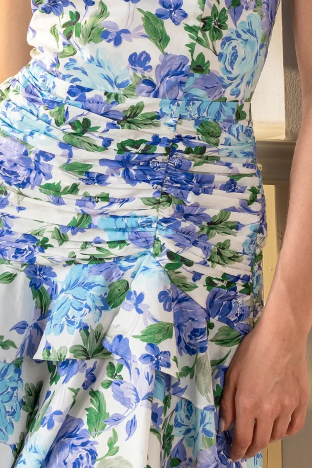 Women Dresses YUMI KIM Frankie Dress Party Floral Dress Dreamland Cyan
